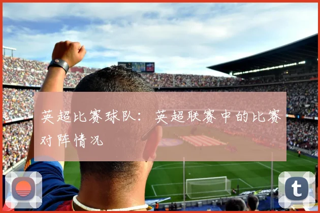 英超比赛球队:英超联赛中的比赛对阵情况